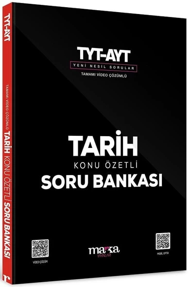 Marka 2025 YKS TYT AYT Tarih Konu Özetli Soru Bankası Video Çözümlü Marka Yayınları ürün görseli 1