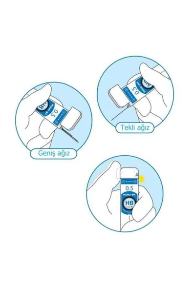 Mono-wx Profesyonel Kurşun Kalem Ucu 0.7 Mm Hb 40`lı Tüp - Resim 2
