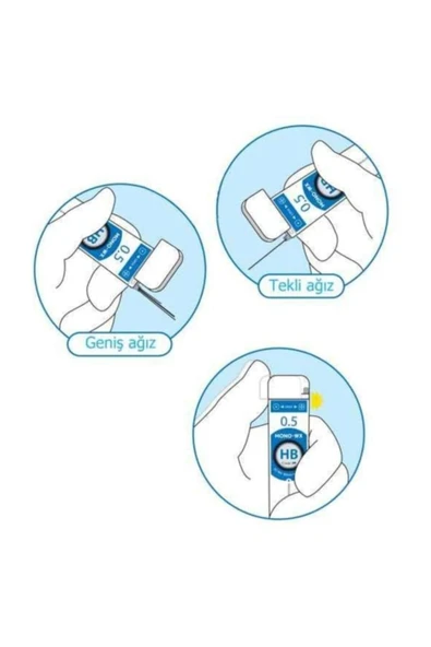 MONO-WX Profesyonel Kurşun Kalem Ucu 0.7 mm B 40`lı Tüp - Resim 4