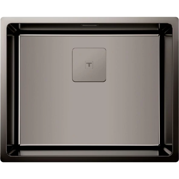 - Flexlınea Rs15 50.40 Tıtanıum M-Fx - Ankastre Tezgaha Sıfır Tezgahaltı Eviye - Titanyum - 50 Cm - 115000024 ürün görseli 1