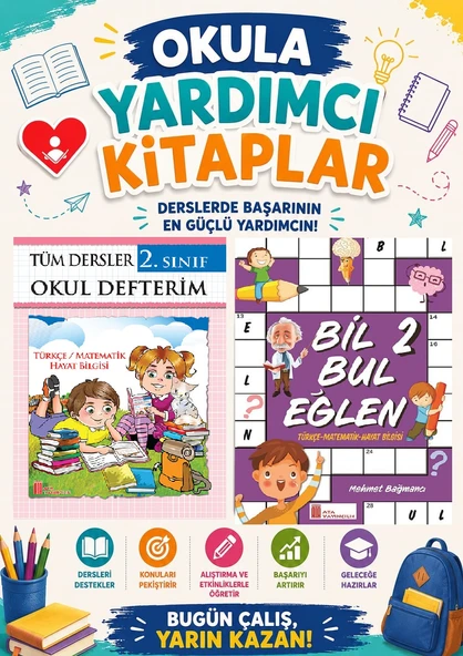 2.Sınıf Tüm Dersler Okul Defterim+Bil Bul Eğlen ürün görseli 1
