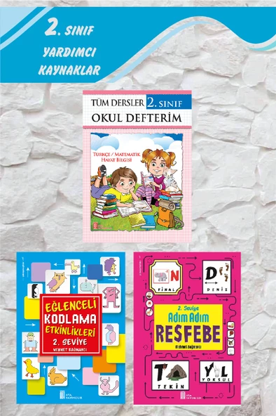 2.Sınıf Tüm Dersler Okul Defterim+Kodlama+Resfebe ürün görseli 1