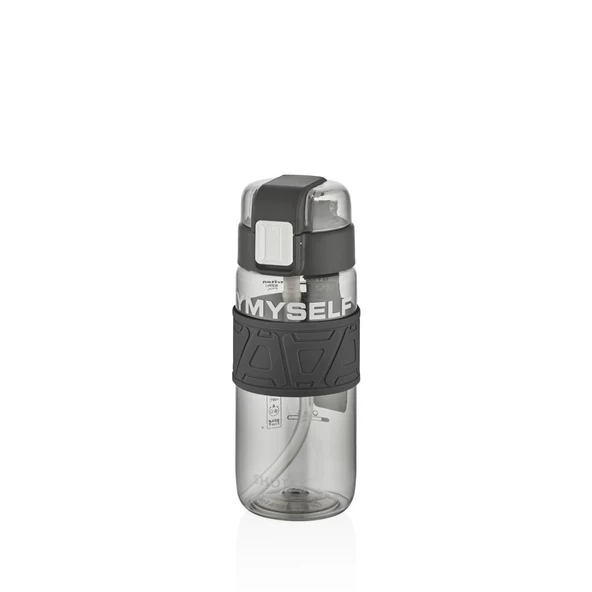 Shotay Myself Su Matarası Tritan Siyah 600Ml ürün görseli 1