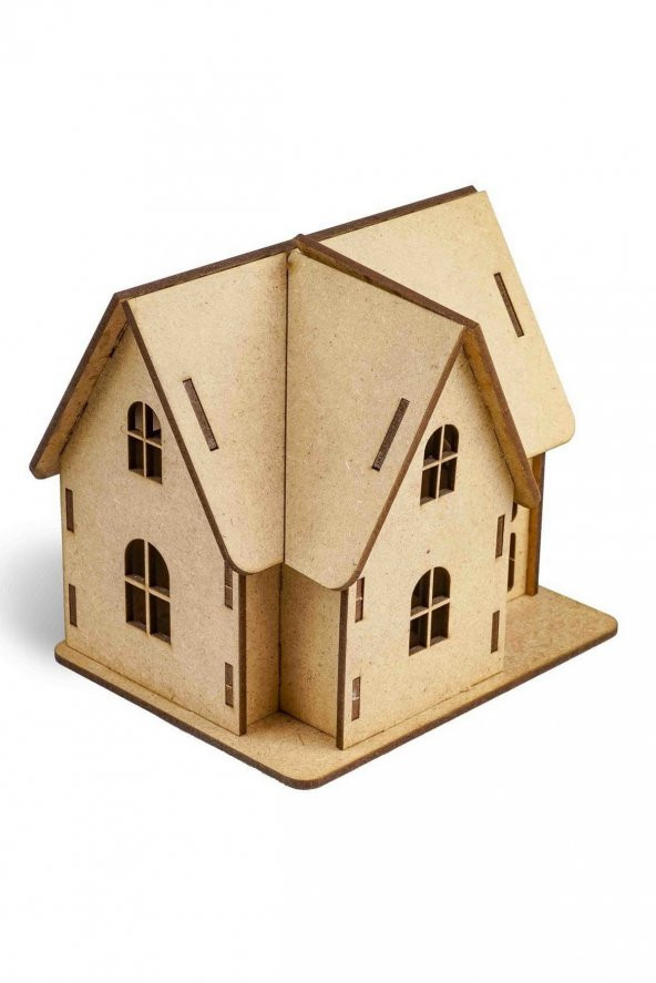 Ahşap Villa Maketi - 3 Boyutlu Ahşap Maket ürün görseli 1