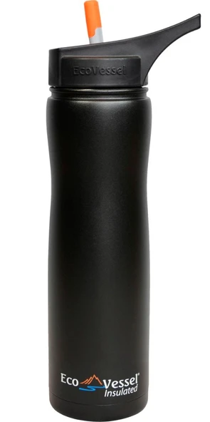 Eco Vessel Aqua Vessel Insulated Filtre Bottle Termos 0.70 Litre-SİYAH ürün görseli 1
