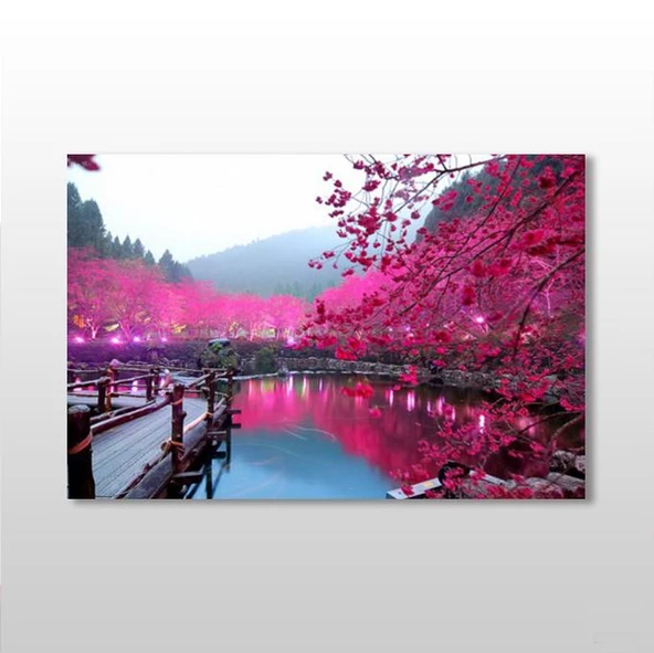 Pembe Erguvan Kanvas Tablo ürün görseli 1