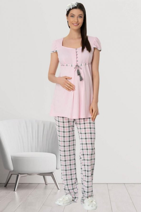 Mecit 5404 Pembe  Spor Hamile Lohusa Pijama Takımı ürün görseli 1