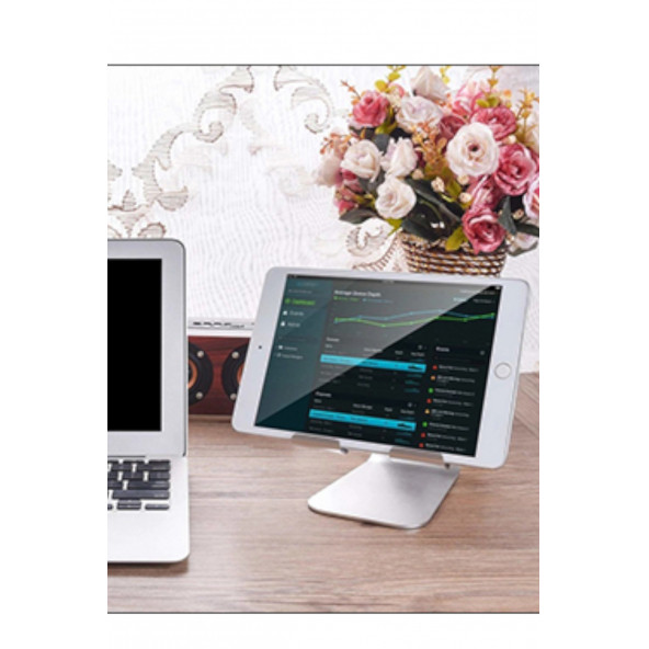 Mühlen T4 Ayarlanabilir Ergonomik Telefon Tablet Standı Silver - Resim 7