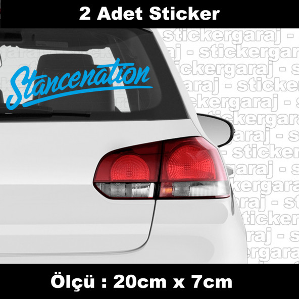 Cam yazısı sticker etiket - araba kask motosiklet laptop tablet pc atv uyumlu sticker 2 adet ürün görseli 1