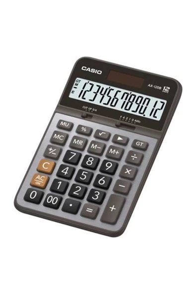 Casio Hesap Makinası Masa Üstü 12 Hane AX-120B ürün görseli 1