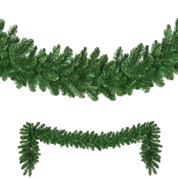 YEŞİL GARLAND YEŞİL ÇAM DALI YILBAŞI SÜSLERİ VIP 2.50 METRE 22 CM ÇAP GREEN GARLAND DECOR CHRİSTMAS ürün görseli 1