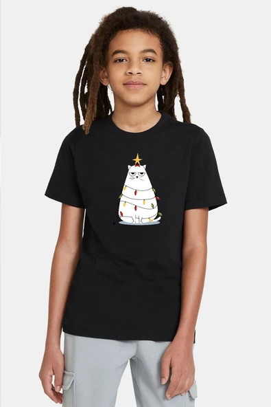Grumpy Christmas Siyah Çocuk Tshirt ürün görseli 1