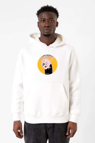 Meovv Meow Beyaz Erkek 3ip Kapşonlu Sweatshirt ürün görseli 1