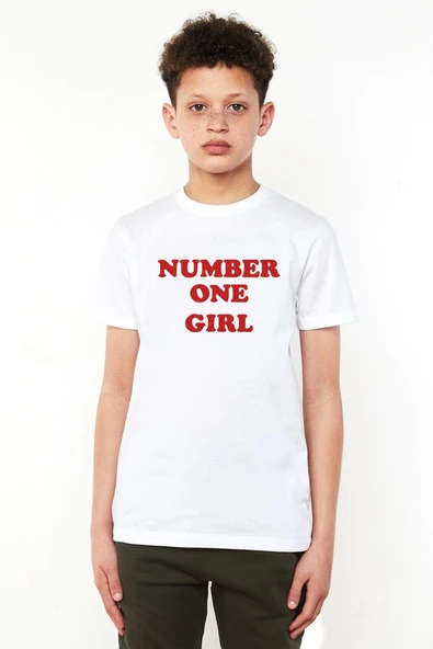 Rose Number One Girl Beyaz Çocuk Bisikletyaka Tshirt ürün görseli 1