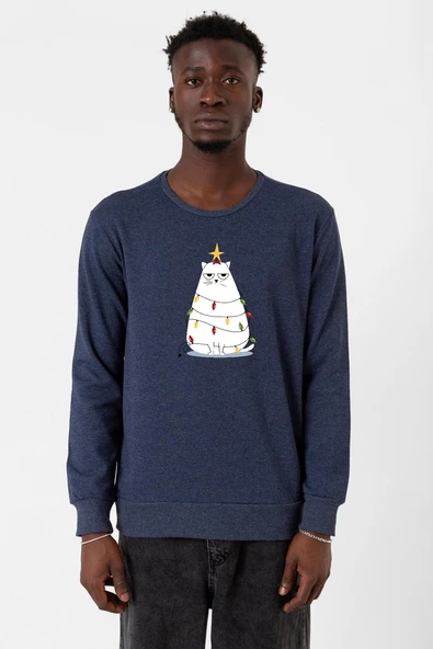 Grumpy Christmas indigo Erkek 2ip Sweatshirt ürün görseli 1
