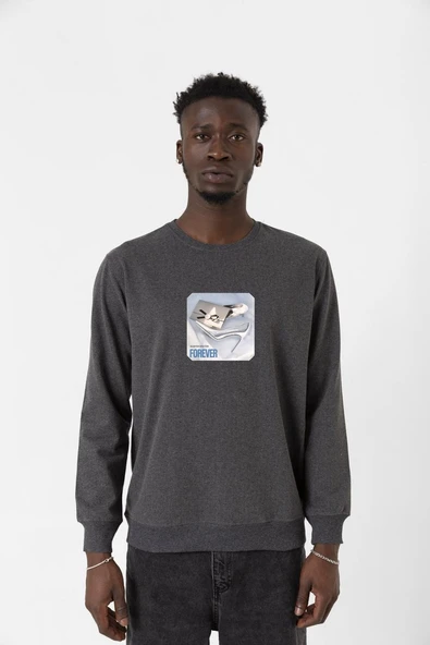 Babymonster Forever Füme Erkek 2ip Sweatshirt ürün görseli 1
