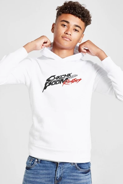 Stray Kids Chk Chk Boom Beyaz Çocuk 3ip Kapşonlu  Sweatshirt ürün görseli 1
