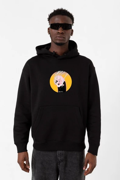 Meovv Meow Siyah Erkek 3ip Kapşonlu Sweatshirt ürün görseli 1