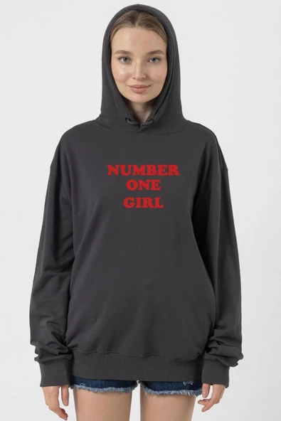 Rose Number One Girl Füme Kadın 2ip Kapşonlu ürün görseli 1