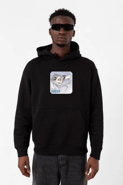 Babymonster Forever Siyah Erkek 3ip Kapşonlu Sweatshirt ürün görseli 1