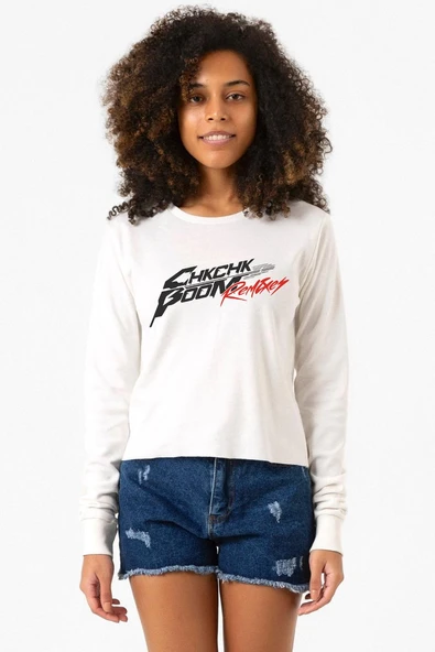 Stray Kids Chk Chk Boom Ekru Ekstra Uzunkol Sweatshirt ürün görseli 1