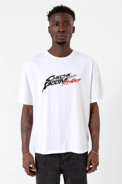 Stray Kids Chk Chk Boom Beyaz Erkek Oversize Tshirt ürün görseli 1