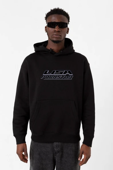 Lisa Rockstar Siyah Erkek 3ip Kapşonlu Sweatshirt ürün görseli 1