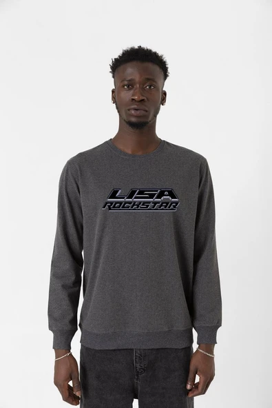 Lisa Rockstar Füme Erkek 2ip Sweatshirt ürün görseli 1