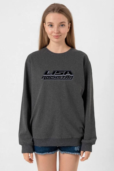 Lisa Rockstar Füme Kadın 2ip Sweatshirt ürün görseli 1