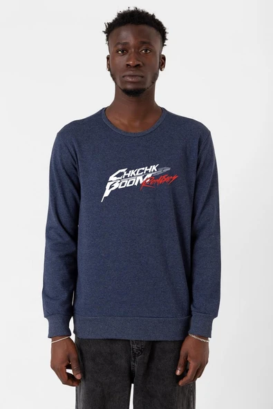 Stray Kids Chk Chk Boom indigo Erkek 2ip Sweatshirt ürün görseli 1