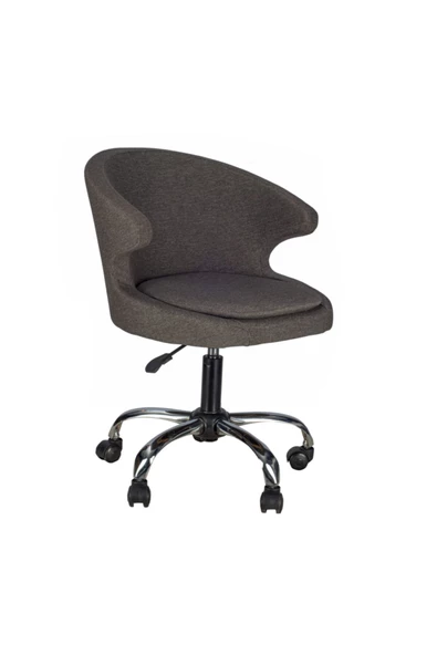 Massa Design Koket Çalışma Sandalyesi Keten Kumaş ürün görseli 1