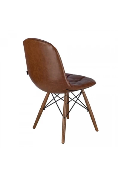 Massa Design Pural Deri Kaplama Kapitoneli Sandalye - Resim 3