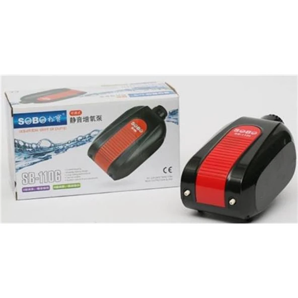 Sobo SB-1106 Çift Çıkışlı Sessiz Hava Motoru 2X4,5L/Dak. 5W. ürün görseli 1