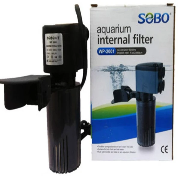 Sobo WP-2001 Akvaryum İç Filtresi 880 L/S 15 W ürün görseli 1