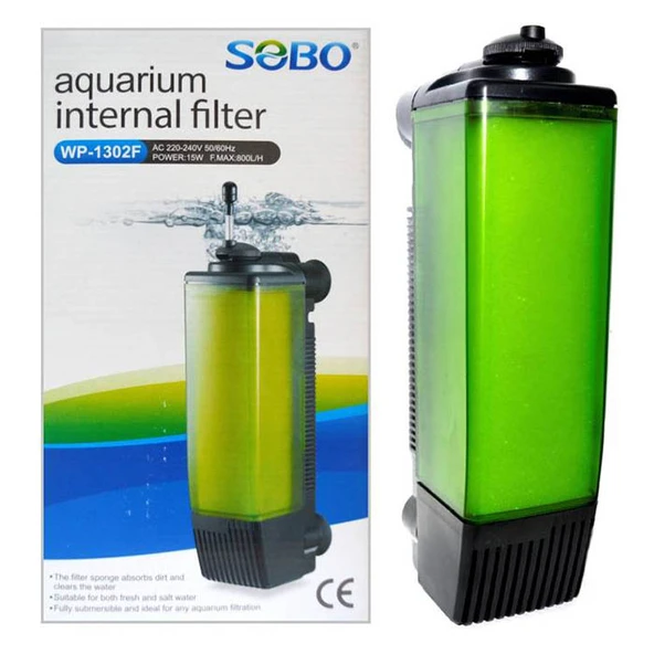 Sobo WP-1302F Akvaryum İç Filtresi 800 L/S 15 W ürün görseli 1