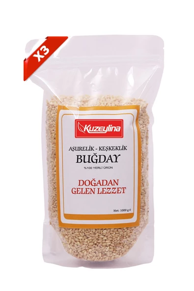 Kuzeylina Buğday Aşurelik/Keşkeklik 3'lü Set (3 Adet 1'er Kg) ürün görseli 1