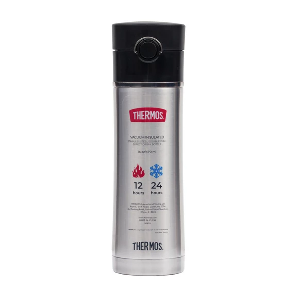 Thermos NS403BK Filter Çay Demleme Aparatlı Mug 0,47L - Siyah/Krom ürün görseli 1