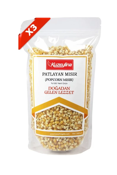 Kuzeylina Patlayan Mısır 3'lü Set (3 Adet 1'er Kg) ürün görseli 1