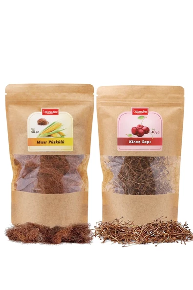 Kuzeylina Mısır Püskülü 40 gr + Kiraz Sapı 40 gr ürün görseli 1