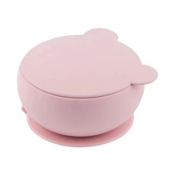 Oioi Silikon Kapaklı Kase Pinky Pink ürün görseli 1