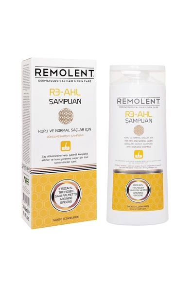 Remolent Kuru Ve Normal Saçlar Için Dökülme Kaşıtı Şampuan  Remolet R3_ahl Shampoo ürün görseli 1