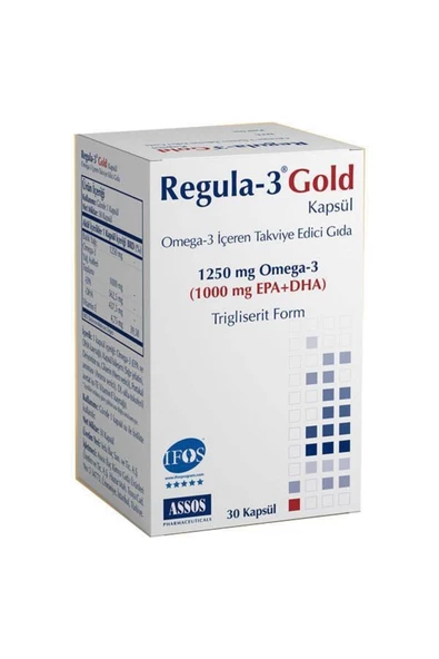 Assos Regula-3 Gold Omega-3 1250 Mg 30 Kapsül ürün görseli 1