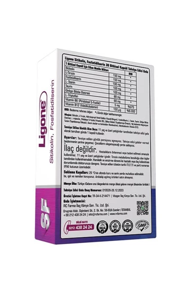 Ligone LİGONE SİTİKOLİN FOSFATİDİLSERİN 30 BİTKİSEL KAPSÜL - Resim 2