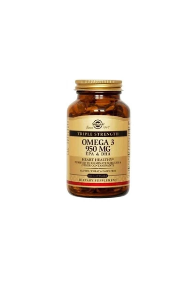Solgar Omega 3 950 Mg 100 Kapsül ürün görseli 1