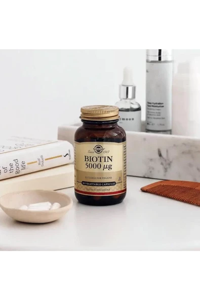 Solgar Biotin 5000 Mcg 50 Kapsül - Resim 3