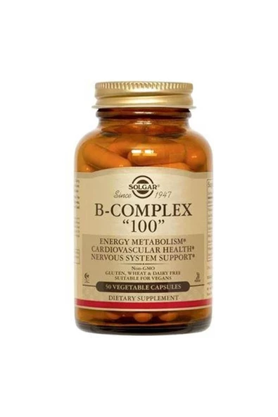 Solgar Vitamin B Complex 50 Mg 100 Kapsül ürün görseli 1