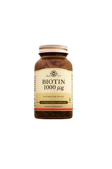 Solgar Biotin 1000 Mcg 50 Kapsül ürün görseli 1