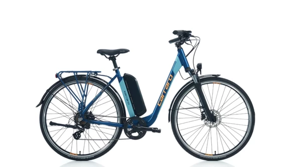 Carraro E-Line eComfort 2.1 HD Fren 7 Vites 28 Jant Elektrikli Şehir Bisikleti Mat Navy Mavi 47 Kadro ürün görseli 1