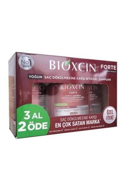 Bioxcin Forte Saç Dökülmesine Karşı Bakım Şampuanı 300 ml - 3 AL 2 ÖDE ürün görseli 1