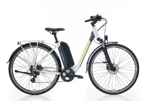 Carraro E-Line eComfort 2.1 HD Fren 7 Vites 28 Jant Elektrikli Şehir Bisikleti Mat Storm Gri 47 Kadro ürün görseli 1